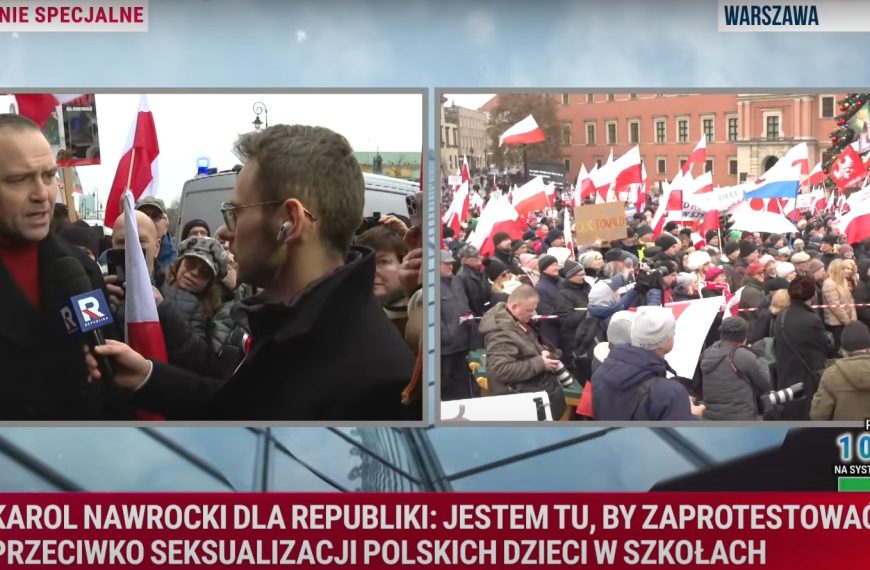 Karol Nawrocki na manifestacji: „NIE dla deprawacji dzieci w polskich szkołach!”