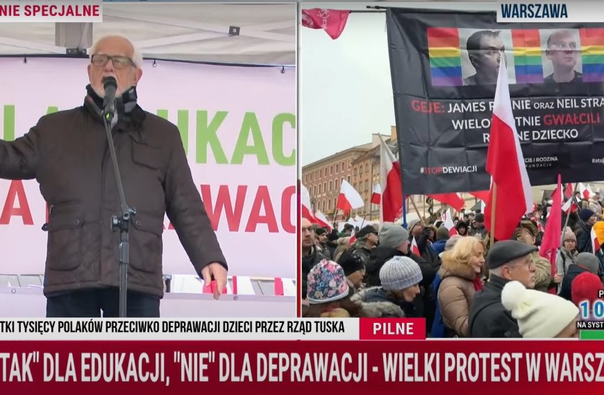 „Pozdrawiam w imieniu II Rzeczpospolitej” – Jan Pietrzak na manifestacji w Warszawie